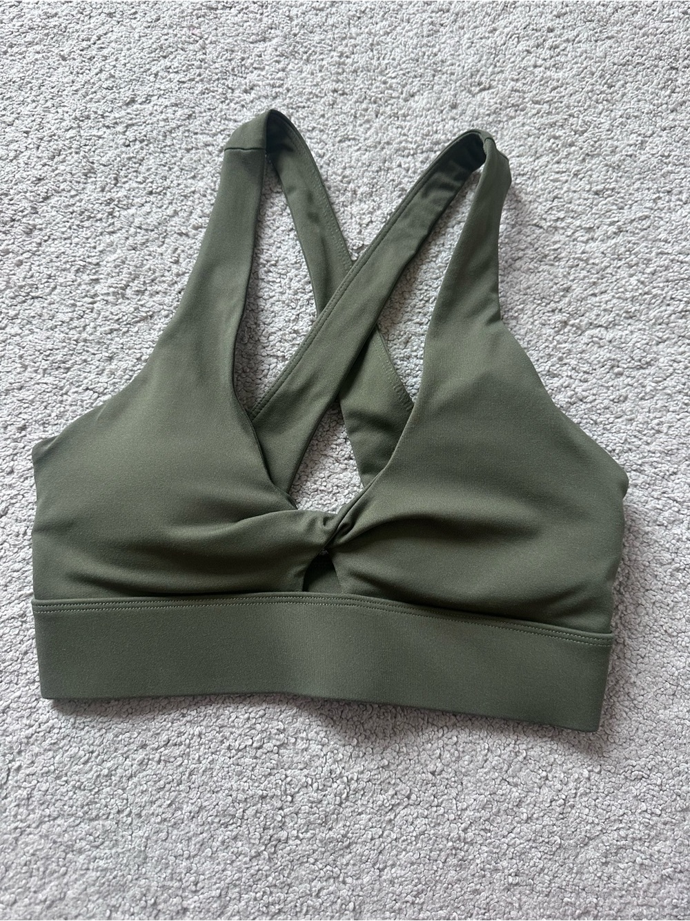 Fabletics Olive Cross-Back Sports Bra